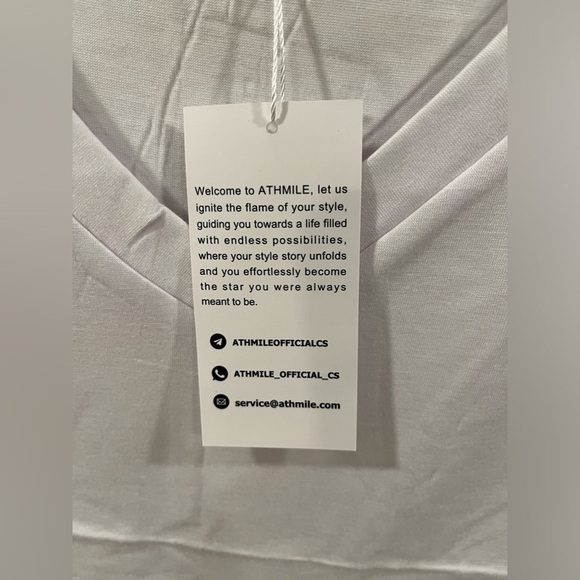 White V-Neck Shirt - Picture 5 of 6